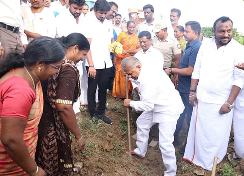 Minister N. Anand inaugurated the desilting of water bodies ...