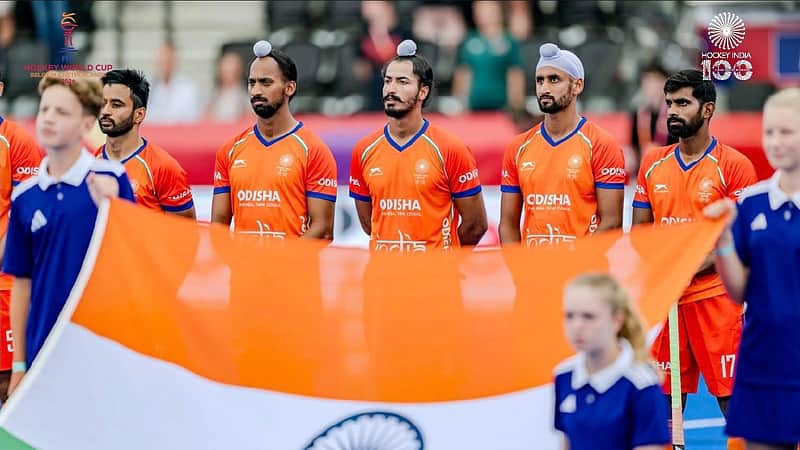 The Indian men's hockey team.