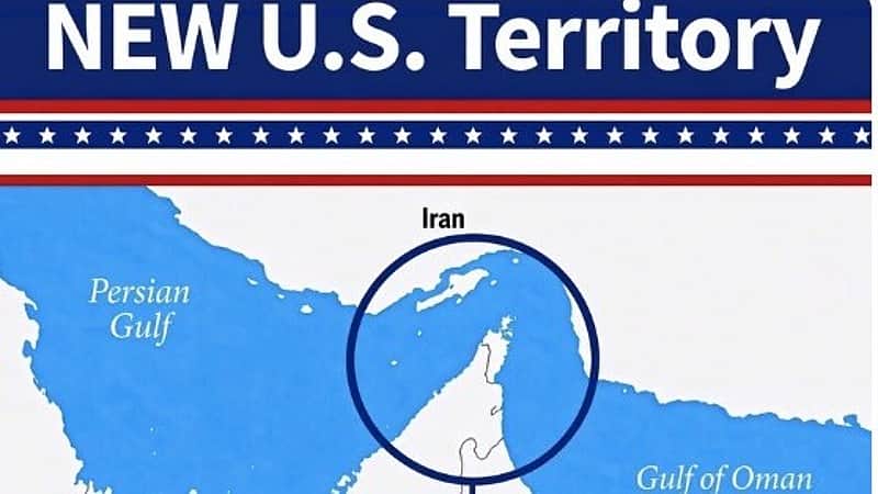 Donald Trump declared the Strait of Hormuz as US territory.