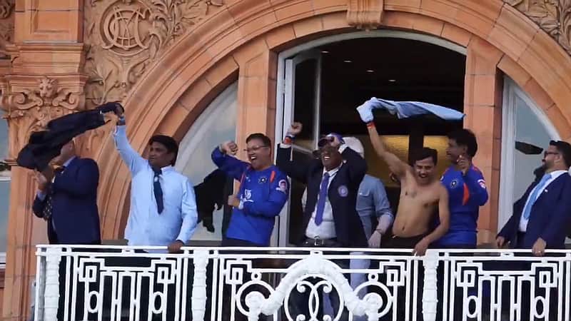 India's mixed-ability team celebrated at Lord's in Ganguly's style.