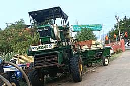 நெல் அறுவடை இயத்திரத்தை திருடி விற்பனை செய்ய முயன்றவா் கைது