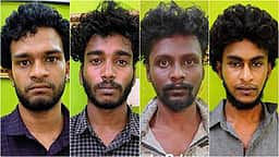 காரில் நாட்டு வெடிகுண்டுகள், பட்டாக் கத்திகள் பறிமுதல்: 4 போ் கைது