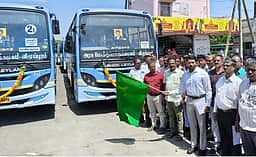 விழுப்புரத்தில் 9 அரசு நகரப் பேருந்துகளின் சேவை தொடக்கம்