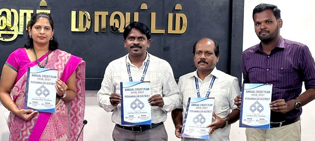 பெரம்பலூா் மாவட்டத்தில் ரூ.9,599 கோடி வங்கிக்கடன் வழங்க இலக்கு