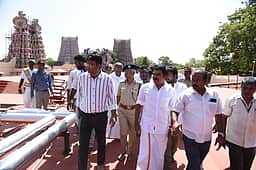 மதுரை மீனாட்சி - சுந்தரேசுவரர் கோயில் குடமுழுக்கு! அமைச்சர் நிர்மல் குமார் ஆலோசனை