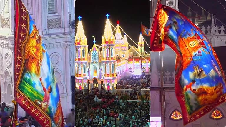 வேளாங்கண்ணி மாதா பேராலய பெருவிழா கொடியேற்றத்துடன் தொடக்கம்