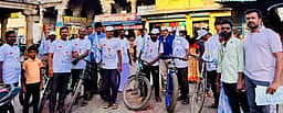 தாமிரவருணி பாதுகாப்பை வலியுறுத்தி பாபநாசத்தில் இருந்து சைக்கிள் பயணம்