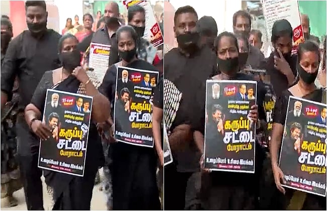 Sanitation workers protest