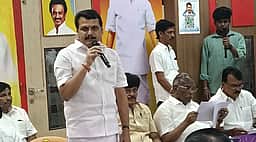 கரூரில் திமுக ஆட்சியில் கொண்டுவரப்பட்ட திட்டங்கள் ரத்துக்கு கண்டனம்