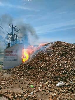 தேங்காய் நாா் தயாரிக்கும்
தொழிற்சாலையில் தீ