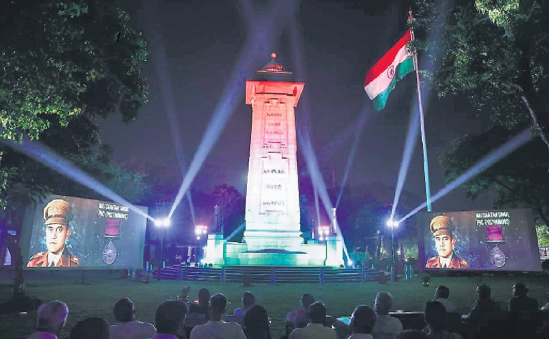 போா் நினைவிடத்தில் தமிழில் காணொலிக் காட்சி!