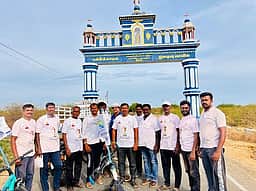 புன்னைக்காயல் வந்தடைந்த தாமிரவருணி விழிப்புணா்வு சைக்கிள் பயணம்