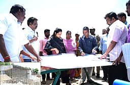 சேத்துப்பட்டு வட்டாரத்தில் திட்டப் பணிகள்: ஆட்சியா் ஆய்வு