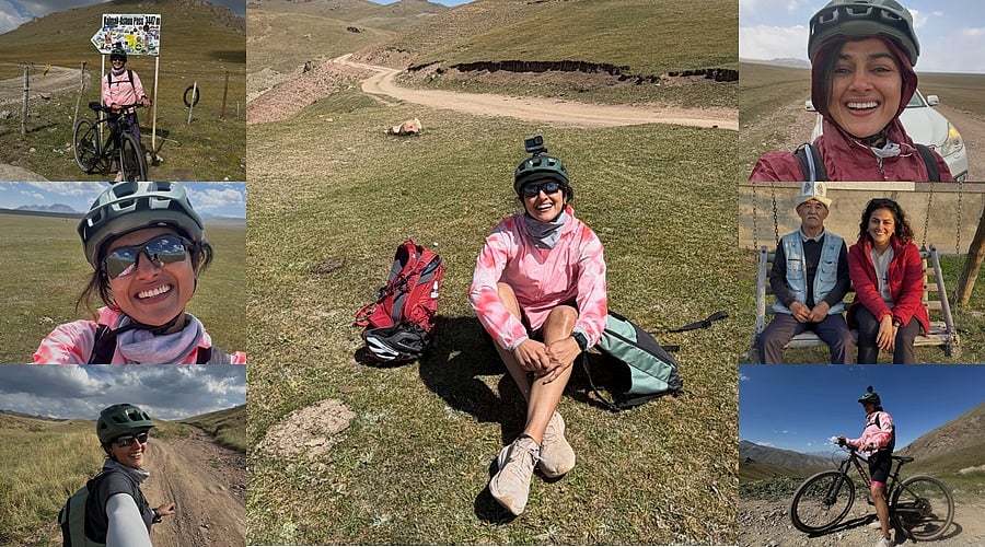 Actress Shraddha Srinath in Kyrgyzstan.