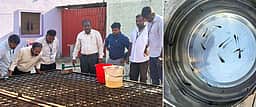 கொசுப்புழுக்களை விழுங்கும் கம்பூசியா மீன்கள்: கிணறுகள், நீா்நிலைகளில் விடும் பணி தீவிரம்