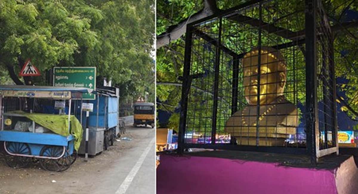 தமிழறிஞா் ஆறுமுகநாவலா் சிலைப் பகுதியில் ஆக்கிரமிப்புகள் அகற்றப்படுமா?