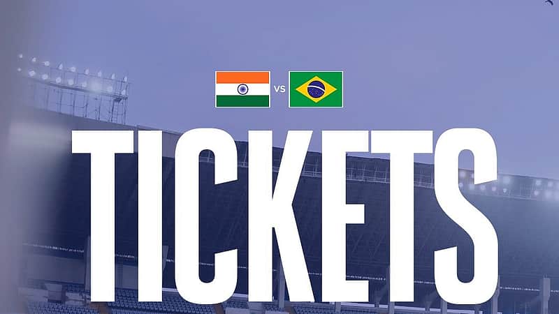 Ticket sales for the India vs. Brazil match