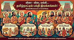 வினா - விடை வங்கி... தமிழ்நாட்டில் பக்தி இயக்கங்கள்!