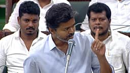 சத்தியம் செய்யுங்கள்; நான் பேசும்போது யாரும் ஓடக்கூடாது! முதல்வர் விஜய்