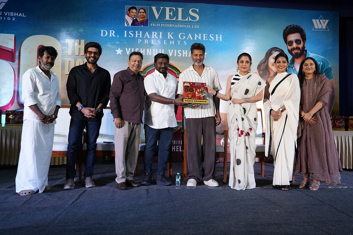 கட்டா குஸ்தி 2 படத்தின் 50வது நாள் கொண்டாட்டத்தை படக்குழுவினருடன் கொண்டாடிய நடிகர் விஷ்ணு விஷால்.