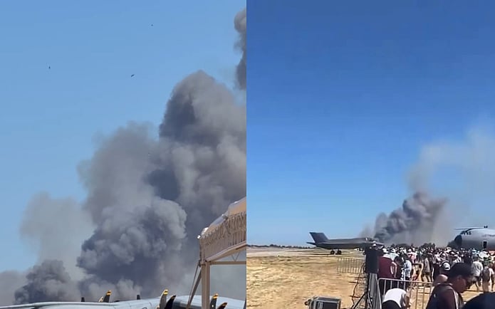 Greek air force jet crashes at annual aerial show