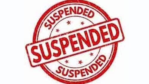 suspended