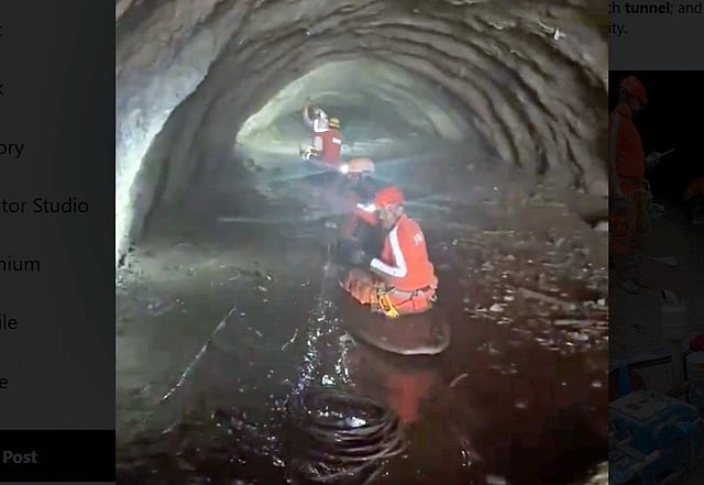 Indian tunnel rescue team
