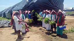 நெல் கொள்முதல் நிலையத்தில் கிடங்கு அமைக்கக் கோரிக்கை