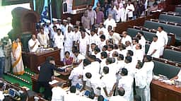 திமுக எம்எல்ஏவை கைப்பிடித்து தூக்கிவிட்ட முதல்வர் விஜய்!