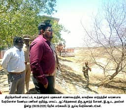 காலநிலை மாற்றம் எதிரொலி: கூந்தன்குளம் பறவைகள் சரணாலயத்தில் ஆட்சியா் ஆய்வு