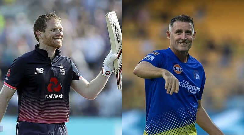 Eoin Morgan, Michael Hussey
