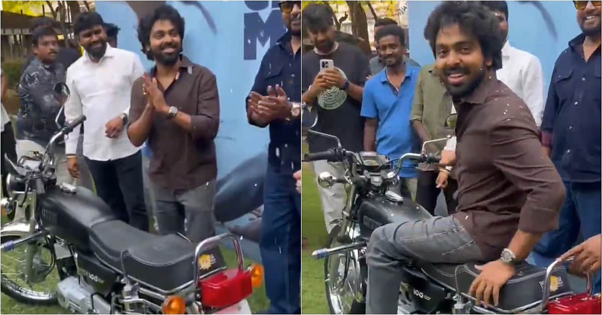 ஜிவி பிரகாஷுக்கு ஆர்எக்ஸ் 100 வண்டியைப் பரிசளித்த இம்மோர்டல் தயாரிப்பாளர்!
