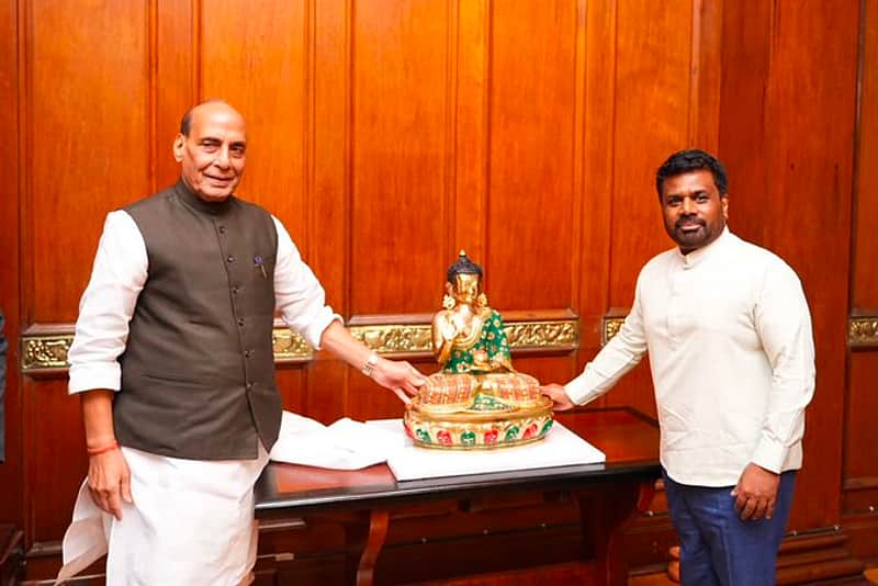 Rajnath Singh meets Sri Lankan president