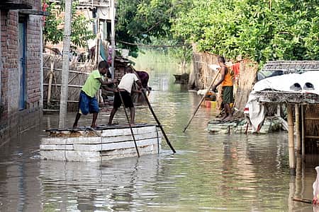 பிகாரில் தொடரும் மழை-வெள்ளம்: 40.21 லட்சம் போ் பாதிப்பு