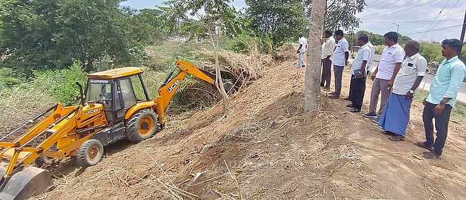 சீமைக் கருவேல மரம் அகற்றும் பணி: அதிகாரிகள் ஆய்வு