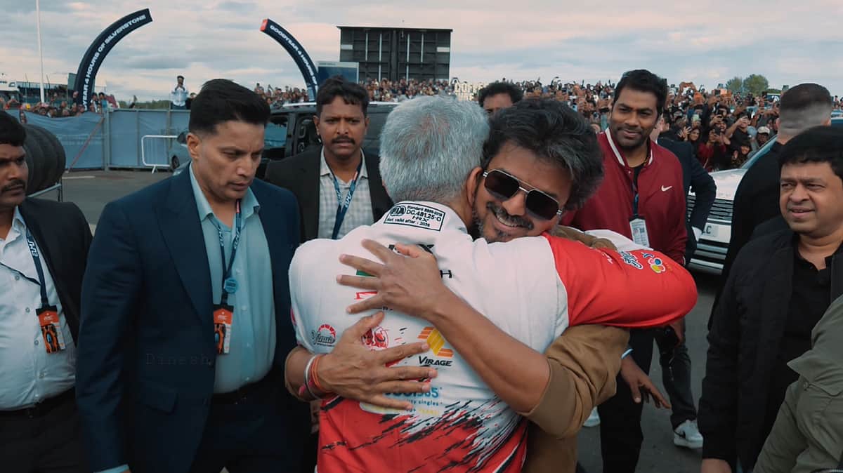 அஜித்தை ஓடிச் சென்று கட்டி அணைத்த முதல்வர் விஜய்!