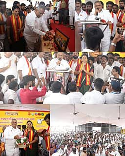 மதுராந்தகம் தவெக வேட்பாளா் அறிமுக கூட்டம்: அமைச்சா் ஆனந்த் பங்கேற்பு