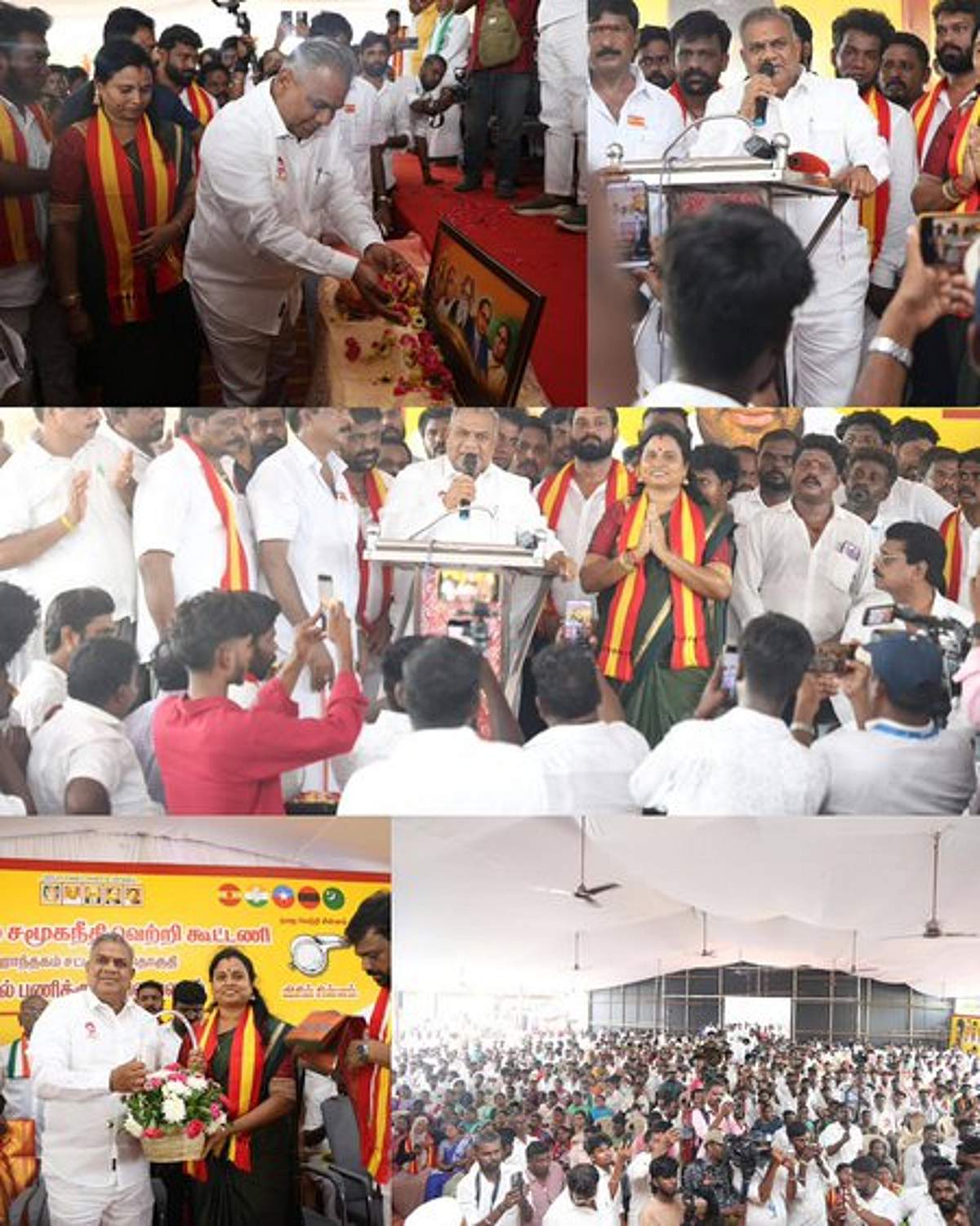 மதுராந்தகம் தவெக வேட்பாளா் அறிமுக கூட்டம்: அமைச்சா் ஆனந்த் பங்கேற்பு