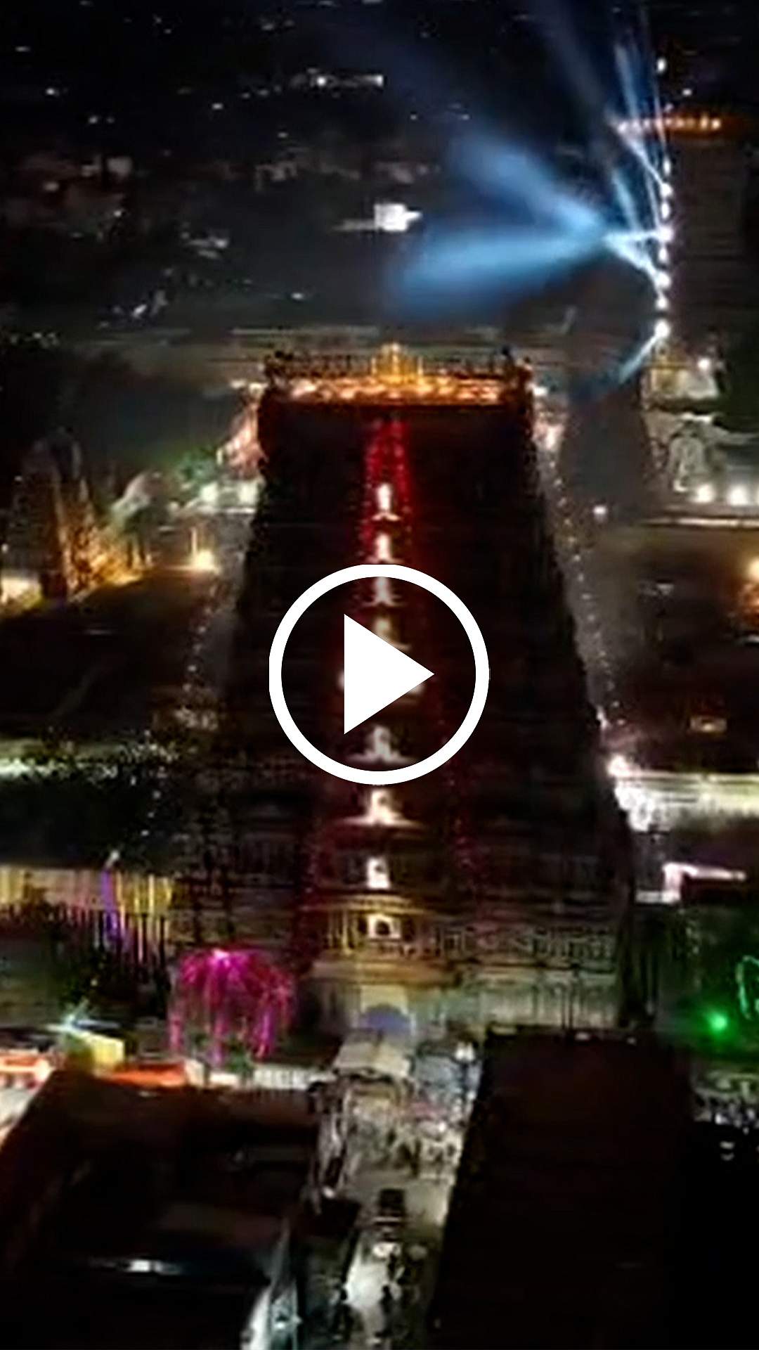 மிளிரும் மீனாட்சி அம்மன் கோயில்! டிரோன் காட்சி! | Madurai