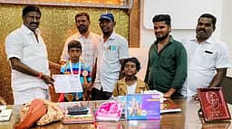 தேசிய சைக்கிள் போட்டி: பாவூா்சத்திரம் அசிசி பள்ளி மாணவா் சாதனை