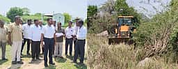 மேல்மலையனூா் ஒன்றியத்தில் வளா்ச்சி திட்டப் பணிகள்: ஆட்சியா் ஆய்வு