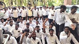 விழுப்புரம் மாவட்ட ஆட்சியர் அலுவலகத்தை முற்றுகையிட்டு வழக்குரைஞர்கள் போராட்டம்!