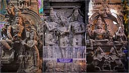 மதுரை மீனாட்சி அம்மன் கோயில் - கம்பத்தடி மண்டப சிற்பங்கள்!  