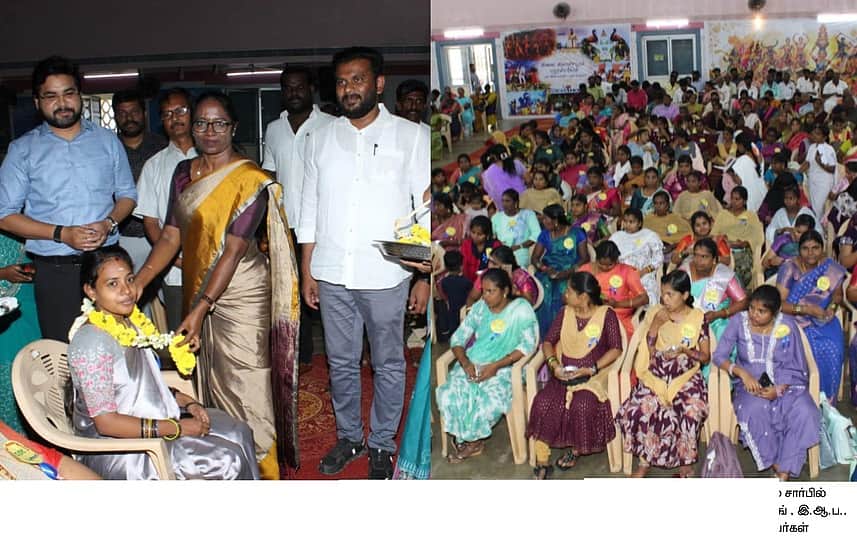 குற்றாலத்தில் சமுதாய வளைகாப்பு விழா