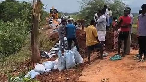 சீலையம்பட்டி செங்குளம் உடைப்பு: 100 ஏக்கா் நெல் பயிா்கள் சேதம்