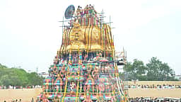 மதுரை மீனாட்சி சுந்தரேசுவரர் கோயில் குடமுழுக்கு பெருவிழா! - புகைப்படங்கள்
