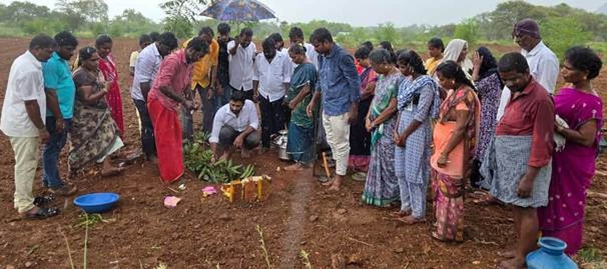 திண்டிவனம் ஊராட்சியில் ரூ.65 லட்சத்தில் மேய்க்கால் நிலம் மேம்படுத்தும் திட்டப் பணி: எம்எல்ஏ தொடங்கிவைத்தாா்