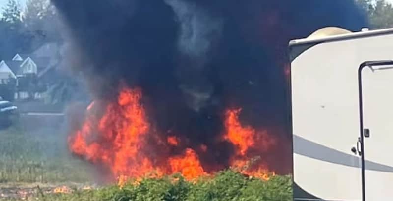 F-16 fighter jet crashes in Michigan