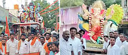 குடியாத்தத்தில் விநாயகா் விசா்ஜன ஊா்வலம்