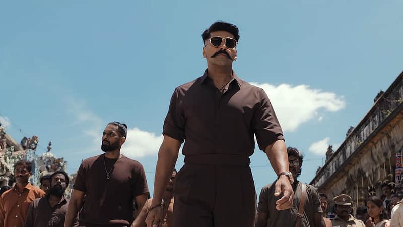Arya in the movie Vettuvam